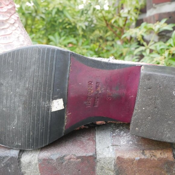 AMAZING Pink Python Cowboy Boots - Picture 4 of 4